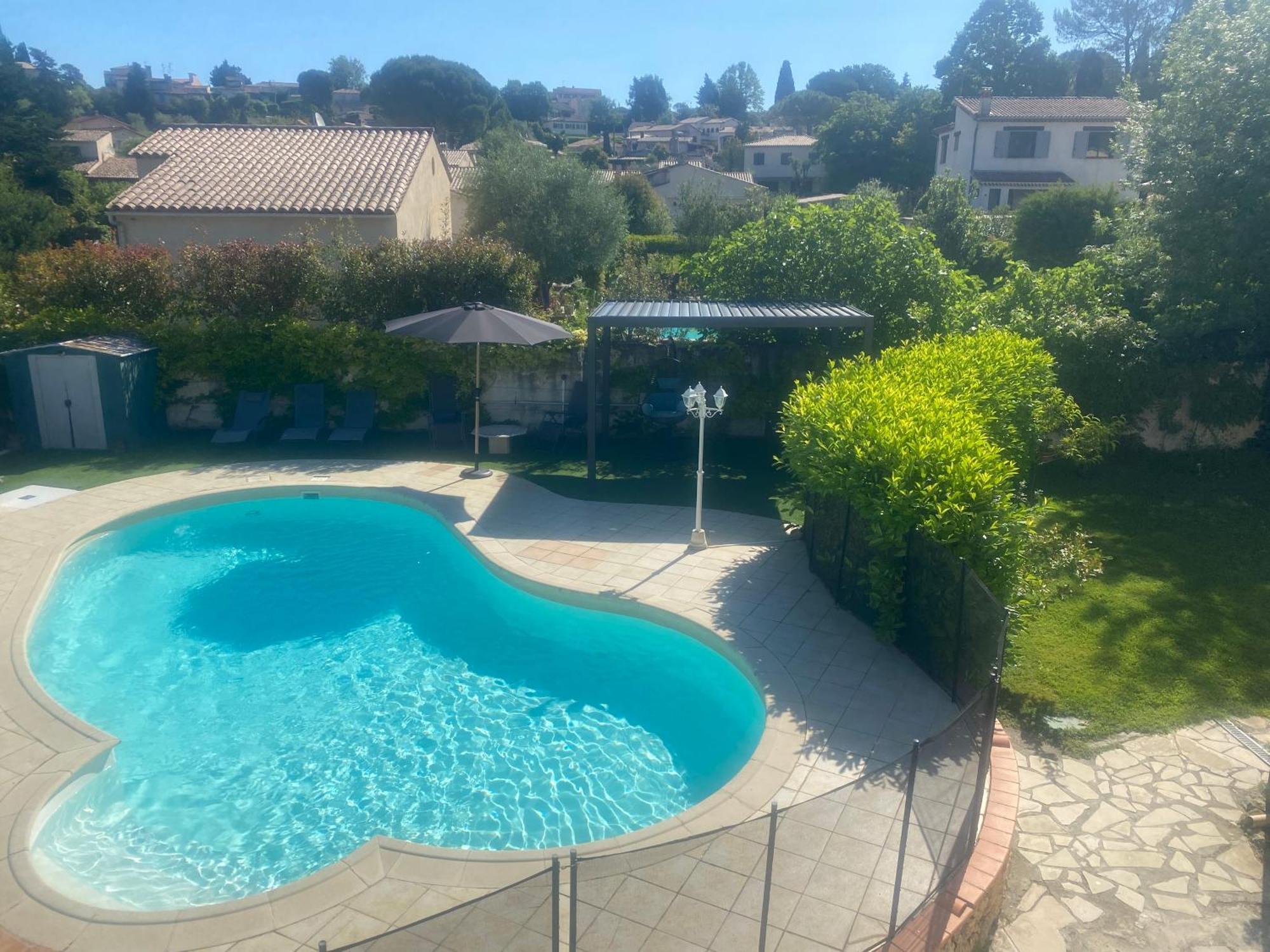 Studio Climatise Avec Piscine Et Jardin Villeneuve-Loubet Buitenkant foto